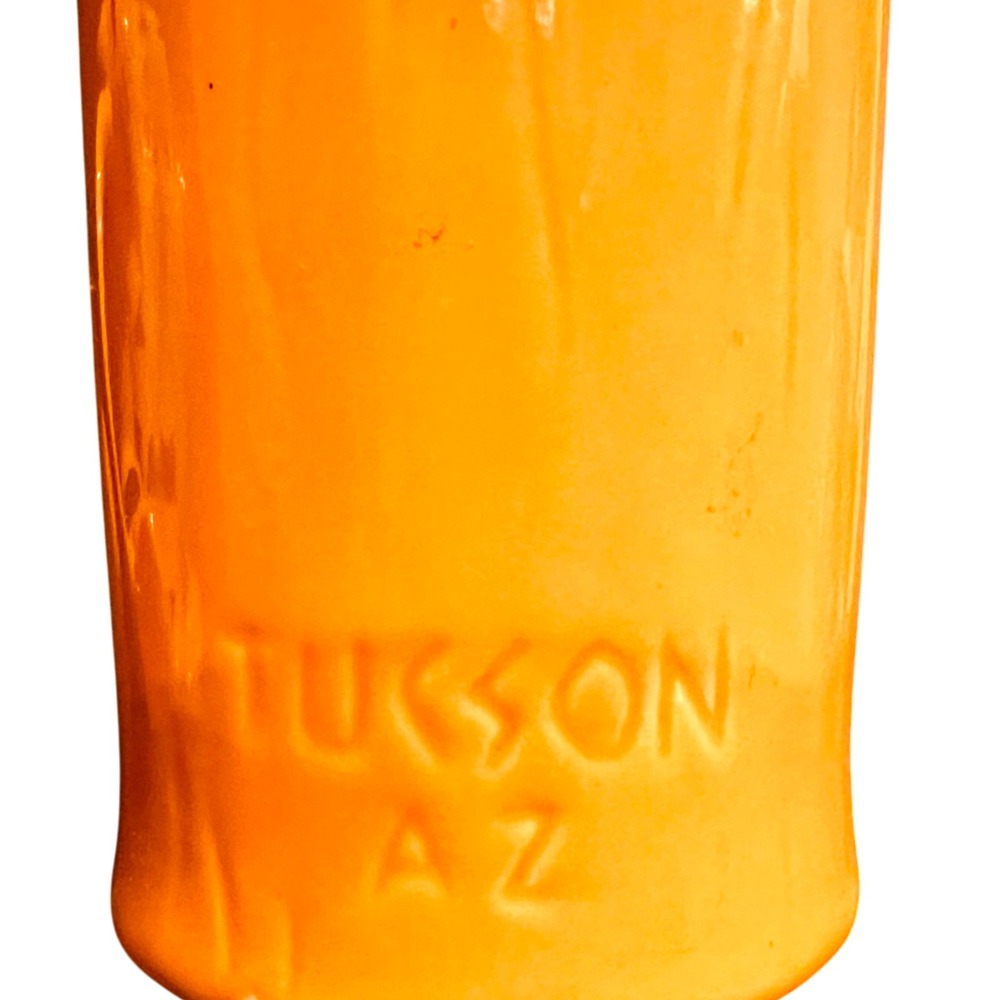 Tiki Farm Kon Tiki Tucson AZ Orange Tiki Mug Squid Ceramic Barware - Picture 5 of 9